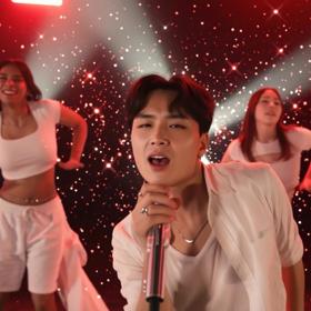 A photo of K-pop performers taking the stage for K-POP Live at St James Theatre in Wellington.