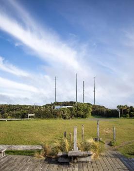 The Wrights Hill Fortress screen location, located in Karori overlooking Wellington from an old gun emplacement. The location includes historic monuments, underground landmarks, and tunnels.