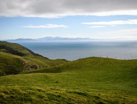 A short drive from the city is a stunning venue. Perched on a rugged coastline, it has sweeping views over the Cook Strait and the South Island.