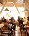 The interior of Kisa, a Mediterranean restaurant on Cuba Street in Te Aro, Wellington.