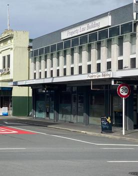 A street in Masterton with old buildings.