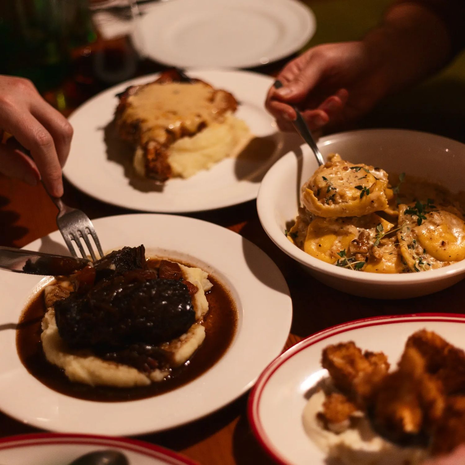 A spread of dishes at Cicio Cacio Osteria in Newtown, Wellington