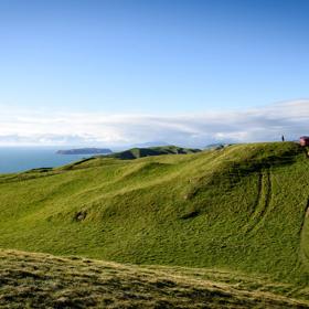 A short drive from the city is a stunning venue. Perched on a rugged coastline, it has sweeping views over the Cook Strait and the South Island.