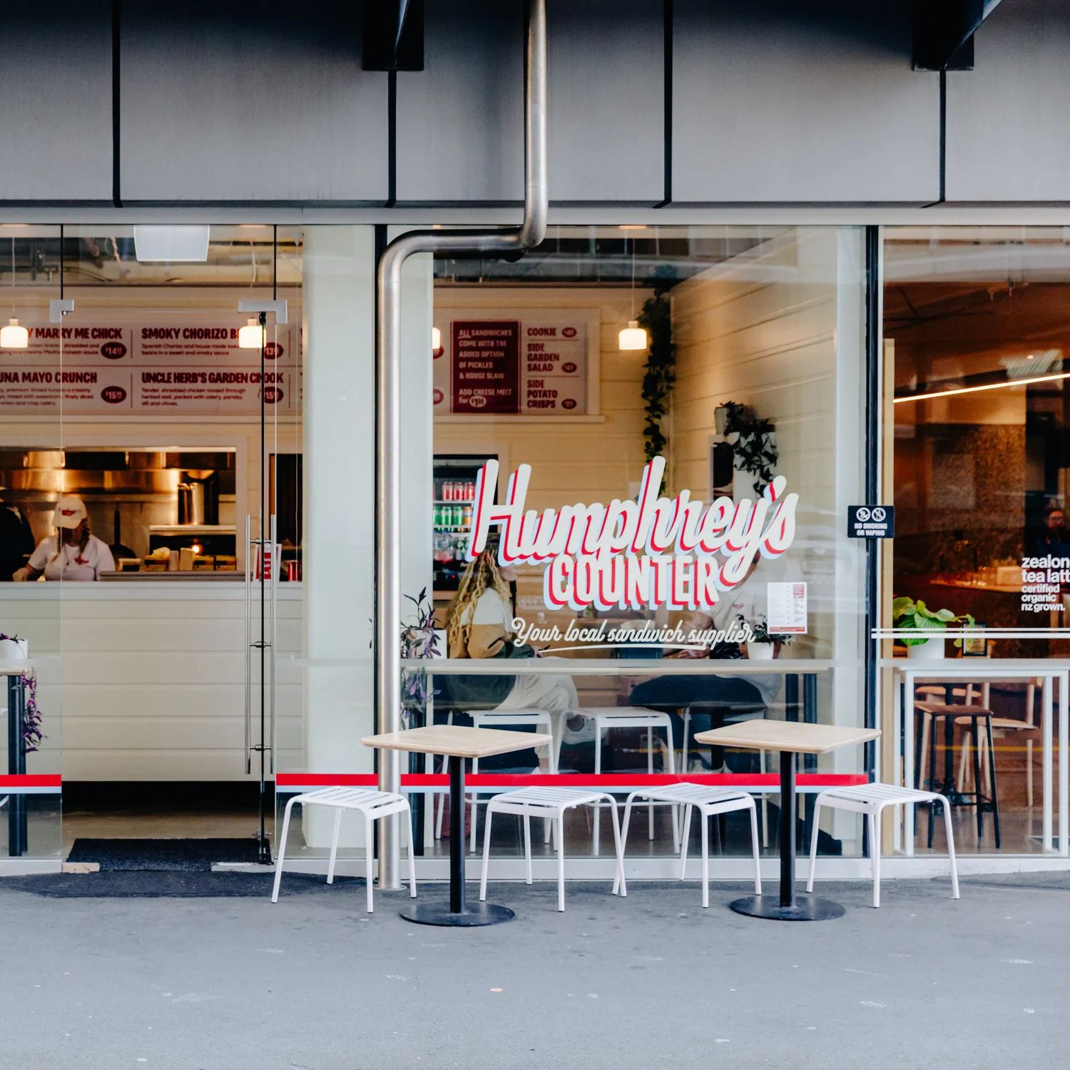 Humphrey's Counter storefront.