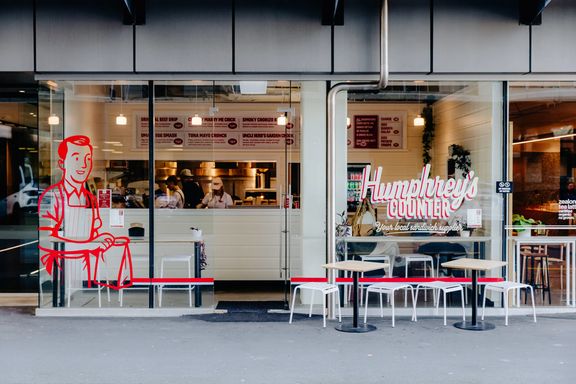 Humphrey's Counter storefront.