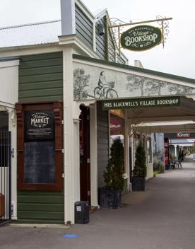 The screen location of Greytown, a historic small town featuring Victorian buildings,  stables, colonial cottages, and rural landscapes surrounding.