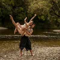 Principal Laurynas Vejalis and Artist Cadence Barrack