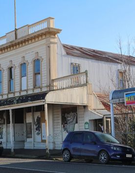 The small, charming town of Featherston for a screen location. With the backdrop of the Remutaka Range and 19th-century buildings.