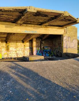 The screen location of West Wind Farm and Mākara Bunker at sunset, with 360 views of Wellington and the wind farm, as well as the historic fort Opau.