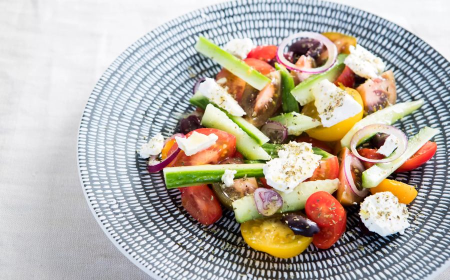 Colourful salad from Oikos Hellenic Cuisine