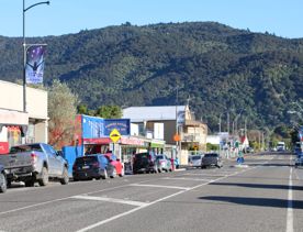 The small, charming town of Featherston for a screen location. With the backdrop of the Remutaka Range and 19th-century buildings.