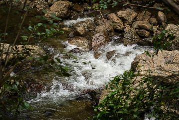 Close up of a bubbling river on the Karapoti Classic Course.