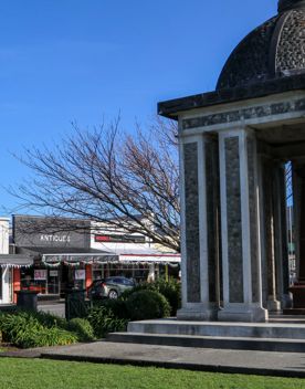 The small, charming town of Featherston for a screen location. With the backdrop of the Remutaka Range and 19th-century buildings.