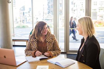 Rachel Robertson, Prologic Skincare Founder with Mentor, Pieta Reid.