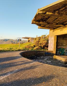 The screen location of West Wind Farm and Mākara Bunker at sunset, with 360 views of Wellington and the wind farm, as well as the historic fort Opau.