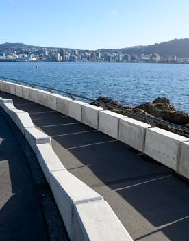 The screen location of Oriental Bay, wth pastel-coloured, Art Deco apartments, brightly-painted boat sheds, and the golden beach.