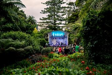 Gardens Magic, an annual concert series, happening at Wellington Botanic Garden.