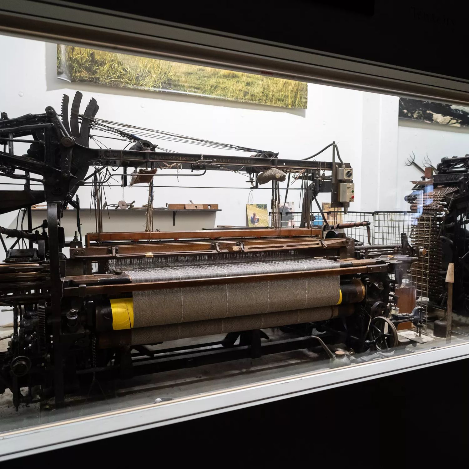 A wool weaving machine in Stansborough Mill.