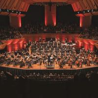 The New Zealand Symphony Orchestra performing at the Michael Fowler Centre in Wellington, New Zealand.