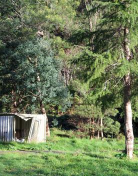 Mangaroa Valley Road screen location, a scenic rural setting with native forest, farmland, and a mountainous backdrop.