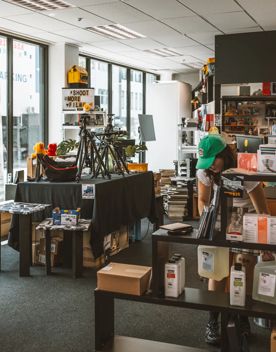 The interior of Splendid Photo, a film photography boutique in Te Aro, Wellington.