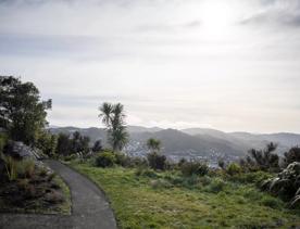 The Wrights Hill Fortress screen location, located in Karori overlooking Wellington from an old gun emplacement. The location includes historic monuments, underground landmarks, and tunnels.