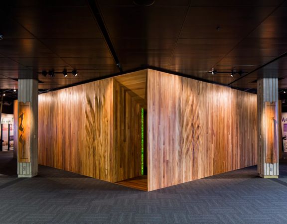 Entrance to He Tohu at The National Library of New Zealand.