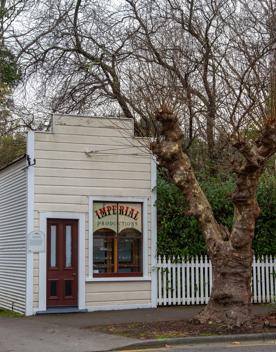 The screen location of Greytown, a historic small town featuring Victorian buildings,  stables, colonial cottages, and rural landscapes surrounding.