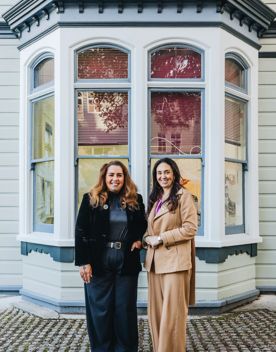 Pania Tahau-Hodges and Eboni Waitere.
