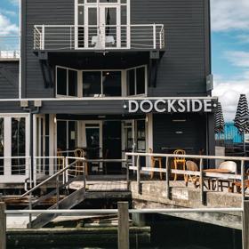 Exterior of Dockside on Queens Wharf.