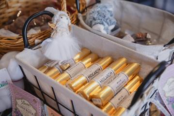 A close up of some sweet treats inside The Chocolate Story Petone.