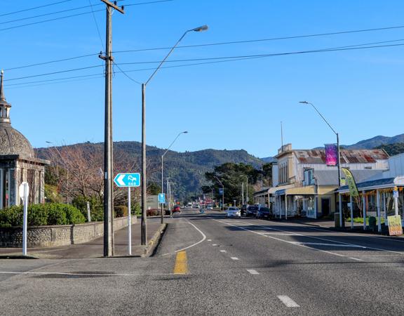 The small, charming town of Featherston for a screen location. With the backdrop of the Remutaka Range and 19th-century buildings.