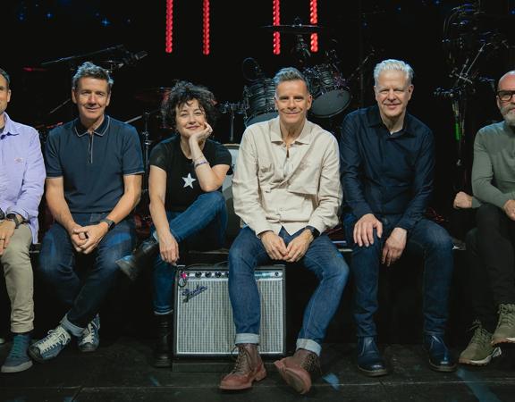 Six band members from Deacon Blue