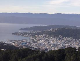 The Wrights Hill Fortress screen location, located in Karori overlooking Wellington from an old gun emplacement. The location includes historic monuments, underground landmarks, and tunnels.