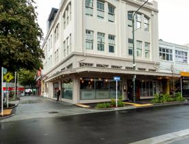 The exterior of Floriditas, a restaurant located on Cuba Street in Te Aro, Wellington.