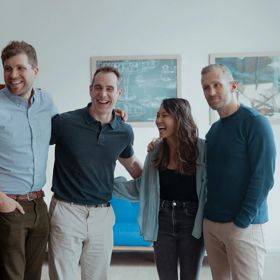 The four-member team behind Floating Rock.