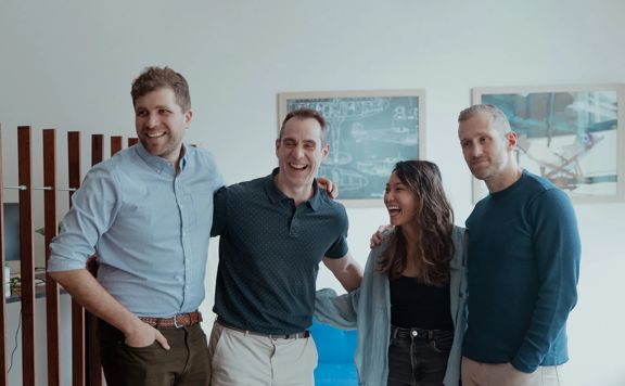 The four-member team behind Floating Rock.
