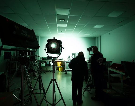 The interior of Portsmouth Film Equipment Rental, a staple in the New Zealand film industry located in Kilbirnie, Wellington.