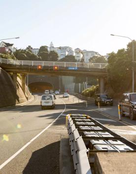 Terrace Tunnel is a 460-metre-long tunnel has three lanes (two northbound and one southbound). It is the gateway to Wellington, as it connects State Highway 1 and the Inner City Bypass.