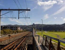 Ava railway bridge crossing over Hutt River