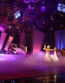 A show being filmed inside Studio 8.