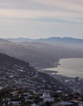 The Wrights Hill Fortress screen location, located in Karori overlooking Wellington from an old gun emplacement. The location includes historic monuments, underground landmarks, and tunnels.