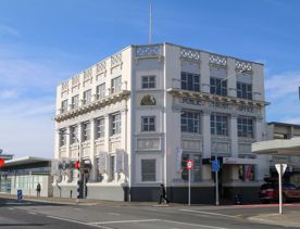 The screen locations for Masterton, Wairarapa. Named best small town in 2017, it features gardens, historic buildings, modern buildings, suburban areas, bridges, and streams.
