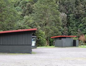 The Kiriwhakapapa Road Tararua Forest Park screen location, featuring walking trails and campsite opportunities in wild, natural landscapes.