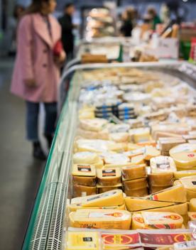 Hundreds of different cheeses sold at Moore Wilsons.