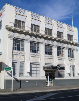 The screen locations for Masterton, Wairarapa. Named best small town in 2017, it features gardens, historic buildings, modern buildings, suburban areas, bridges, and streams.