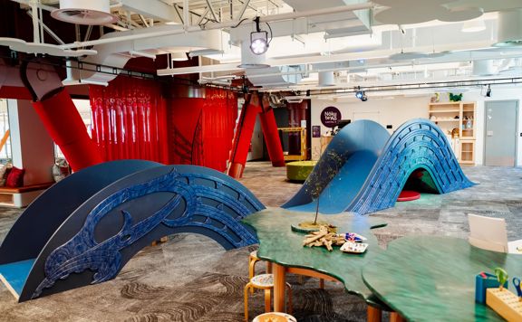 An indoor childrens' playground at Capital E in Wellington