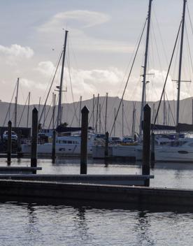 The screen location of Seaview Marina, with hundreds of boats berthed in the seaport.