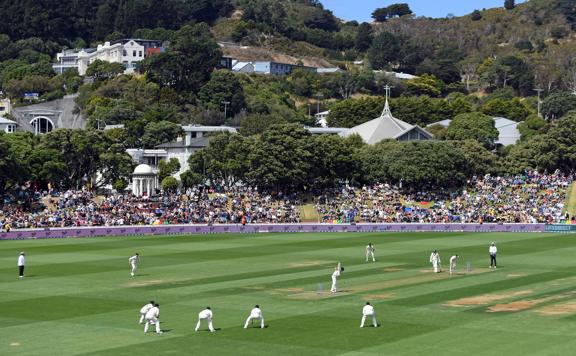 A cricket match at Celo Basin Reserve.