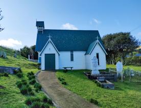 The Holy Trinity Church is a good example of a rural mid-to late-19th-century New Zealand church. Built in 1870, it is a small, rural church in Ohariu Valley in Johnsonville, Wellington. It has a small graveyard associated with it.